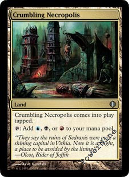 1 played crumbling necropolis - shards of alara mtg magic land