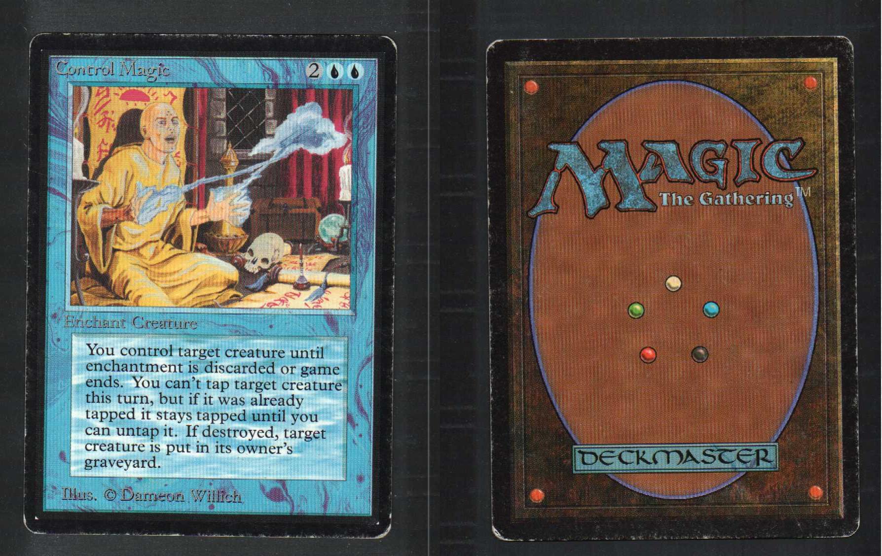 1 Beta Control Magic (L02) - Blue Rare MtG Magic the Gathering Card