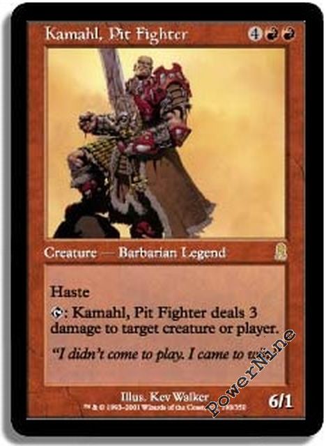 4 Kamahl, Pit Fighter = Red Odyssey Mtg Magic Rare 4x x4 ...